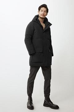 Chamarras Canada Goose Hombre Mexico - Emory Abrigos Black Label Negros QL3924056